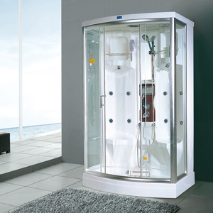 Sala molhada 9014-1X do vapor do banho de assento do par moderno com compartimento molhado do chuveiro da casa do vapor da característica - Product Image 2