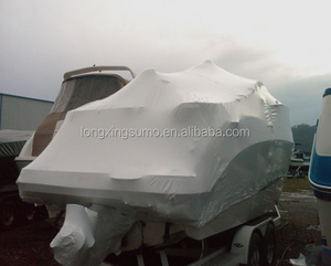 Longxing 9mil 10mil Chất Lượng Cao Màu Trắng Pe Không Thấm Nước Nhiệt Co Lại Nhựa Công Nghiệp Bọc Cho Giàn Giáo Thuyền Bảo Vệ - Product Image 4