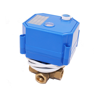 Válvula de agua eléctrica de 3 vías, 5v, 12v, dn8, DN15, DN20, BSP, laton CR01, CR02, CWX-25S - Product Image 2