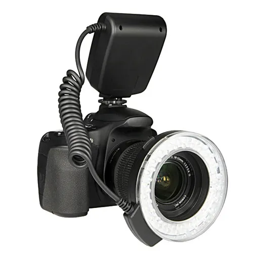 top Meike FC-100 FC100 Manual LED Macro Ring Flash Light with 7 Adapter Ring for Canon Nikon Olympus Pentax Digital DSLR Camera
