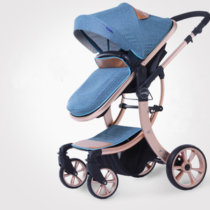 Xe Đẩy Em Bé Màu Hồng Mới 2018 Cho Bé Gái Hệ Thống Du Lịch Cảnh Quan Cao Xe Đẩy Em Bé - Product Image 3