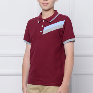 Maglietta Polo per Bambini in Stile Inglese, Personalizzata, Lavorata a Maglia, 100% Cotone, Uniforme Scolastica per Ragazzi, Ecologica - Product Image 3