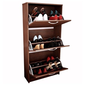 Modern Classic Design <strong>Wooden</strong> <strong>Shoe</strong> Cabinet Portable <strong>Shoes</strong> <strong>Rack</strong> for Living Room Furniture Made in Shandong Factory - Product Image 5