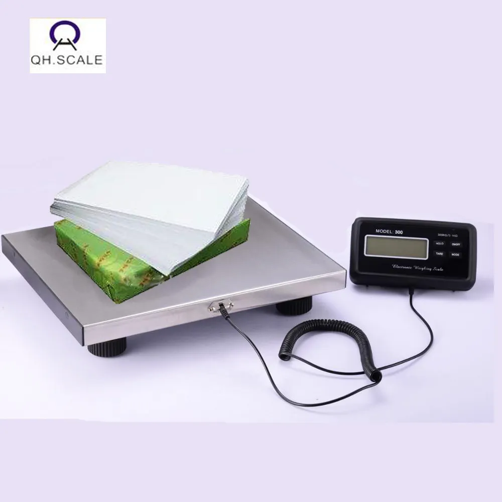 heavy duty stainless steel platform balance 200 kg electric electronic digital floor paper weight scale with AC adaptor
