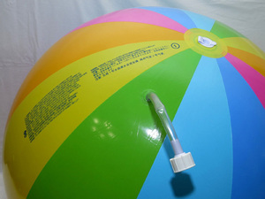 फैक्टरी मूल्य <span class=keywords><strong>inflatable</strong></span> 12 पैनलों स्प्रेयर समुद्र तट गेंद के साथ 48 इंच