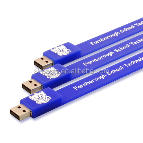 Пользовательский высококачественный силиконовый браслет Usb 2GB 4GB 8GB 16GB 32GB 64GB 128GB Usb флэш-накопитель