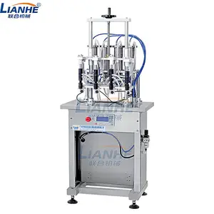 Semi Automatic 4 Head Liquid Filler 4-heads Vacuum Perfume Filler Liquid Filling Machine