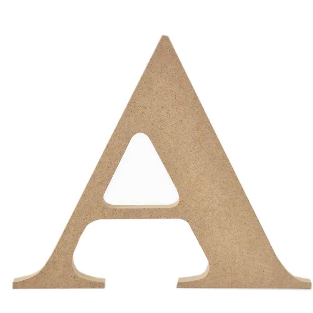 Customized wooden MDF alphabet letter for decoration