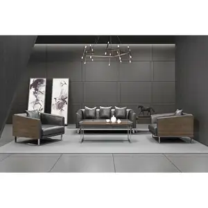 new modern luxury high end PU leather office executive sofa set