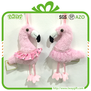 Decoraciones colgantes 10 pulgadas Hawaiano Rosa flamenco decorativo de los niños muñeca animales de peluche decoración de la boda - Product Image 1