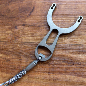 CNC sản xuất thẻ bóng Súng cao su ngoài trời công cụ thể thao Phụ Kiện Cắm trại thiết bị sinh tồn hợp kim titan gia công CNC - Product Image 3