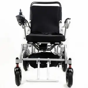 24v 10Ah طوي 8 بوصة عجلة للطي كرسي متحرك كهربائي كرسي متحرك كهربائي للمعاقين و المسنين