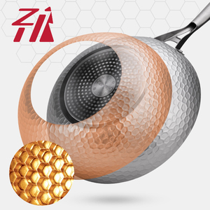 Chảo Trung Quốc Rèn Mới Nồi Nhôm Chảo Đá Dụng Cụ Nấu Ăn Màu Xám - Product Image 3