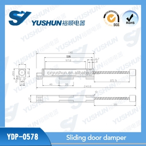 <span class=keywords><strong>Amortisseur</strong></span> <span class=keywords><strong>de</strong></span> porte coulissante, ressort à gaz, tampon pour meubles - Product Image 3