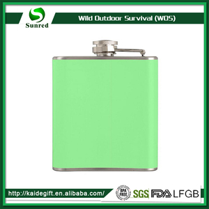 7 oz transfert <span class=keywords><strong>de</strong></span> l'eau impression whisky en acier inoxydable set hip flask - Product Image 3
