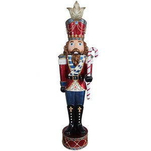 야외 크리스마스 <span class=keywords><strong>polyresin</strong></span> 생활 크기 <span class=keywords><strong>Nutcracker</strong></span> 산타 클로스 동상 - Product Image 4