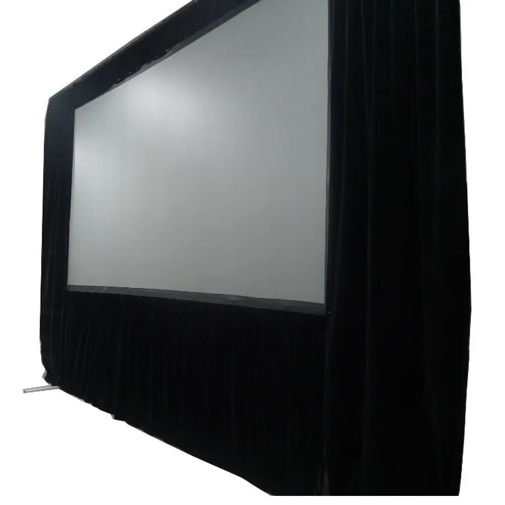 Top Quality !300 inches 4:3 front Rear Fabric High Gain Easy Fold Fast Folding Screen Projector Screen