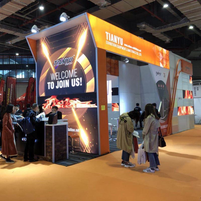 Prix Bon Marché portatif Réutilisable De Haute Qualité Promotionnel Nouveau Design Conduit Stand D'exposition 10X20