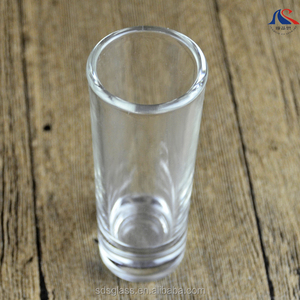Custom Logo Skinny Straight <strong>Tube</strong> 65ml <strong>Thick</strong> <strong>Bottom</strong> Cylinder Shot <strong>Glass</strong> 1904 Small Collins <strong>Tumbler</strong> Bullet <strong>Cup</strong> for Liquor Spirits - Product Image 2