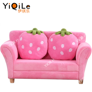 Fraise style enfants canapé canapé en cuir moderne de haute qualité belle rose enfants canapé chaise - Product Image 6