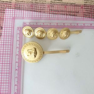 Gold plating dumb Gold beauty locket metal hair clip hair jewelry for girl - Product Image 6