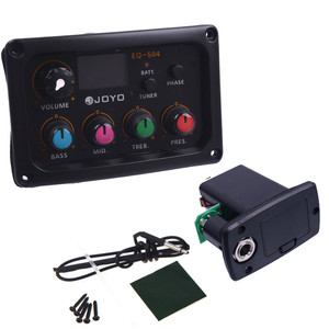 Égaliseur de guitare Joyo EQ-504, égaliseur 4 bandes avec boutons en silicone colorés pour instruments de <span class=keywords><strong>musique</strong></span> DIY - Product Image 1