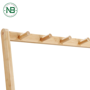 Más libre, diseñado de madera de pie perchero sombreros sombrero rack soporte 5 gancho de abrigo rack Hall tree - Product Image 4