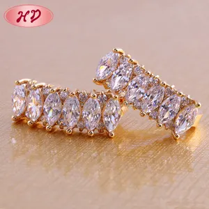 18k 14k gold plated wholesale fancy small gold earrings woman 2015 /ladies earrings designs pictures designs for party girls
