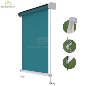 Interruptor de Control remoto de aleación de aluminio, <span class=keywords><strong>toldo</strong></span> de persianas Vertical con forma de pantalla enrollable - Product Image 3