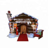 Gonflable noël grotte du père noël/Père Noël Gonflable Grotte Tente/maison De noël Gonflable à vendre