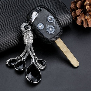 Étui de protection pour clé de voiture en silicone et fibre de carbone, <span class=keywords><strong>porte</strong></span>-clés pour <span class=keywords><strong>HONDA</strong></span> Accord <span class=keywords><strong>Civic</strong></span> CRV Pilot Fit 2007 2008 2009 2010-2013 - Product Image 5