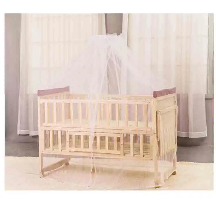 도매 단일 아기 스윙 침대 새로운 태어난 나무 침대 아기 요람