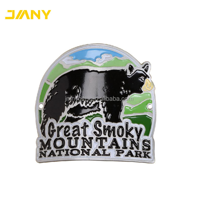 Custom Great Smoky Mountains National Park Hiking or Walking Stick Medallions and Badge