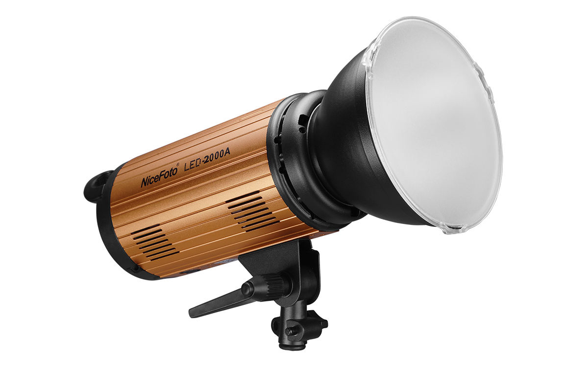 LED-2000AII NiceFoto 200W Bi-Color LED Video Light with Bowens