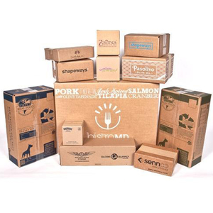 5 Ply Corrugated Wholesale Customized 3 5 Ply Strong Brown Moving Cartons Corrugated Paper Packaging Shipping Boxes