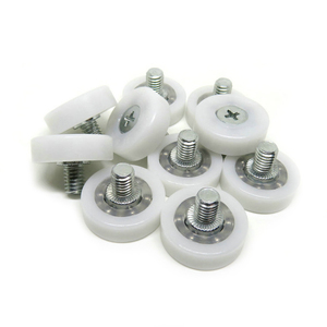 Puleggia con cuscinetto rivestito in plastica <span class=keywords><strong>DR22</strong></span> B1L8 <span class=keywords><strong>DR22</strong></span> C1L8 per cassetto portamonete, puleggia a vite da 22mm, cuscinetto di ricambio per cassetto - Product Image 5