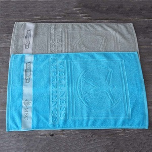 Chất Lượng Hàng Đầu 100% Bông Tay Thể Thao Khăn Tùy Chỉnh Bông Mềm Jacquard Satin Biểu Tượng Phòng Tập Thể Dục Khăn - Product Image 2