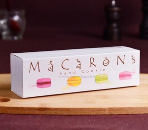 Bán buôn tùy chỉnh thiết kế in logo Macarons hộp với chèn có thể gập lại bánh cookie Bánh Mì Bánh Ngọt Bánh rán Macaron bao bì hộp - Product Image 2