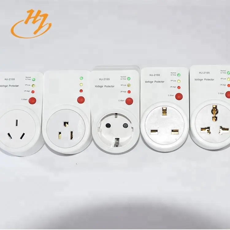 Huijun Marca 3-pin Plug Tomada de Energia Elétrica Guarda Protetor de Tensão