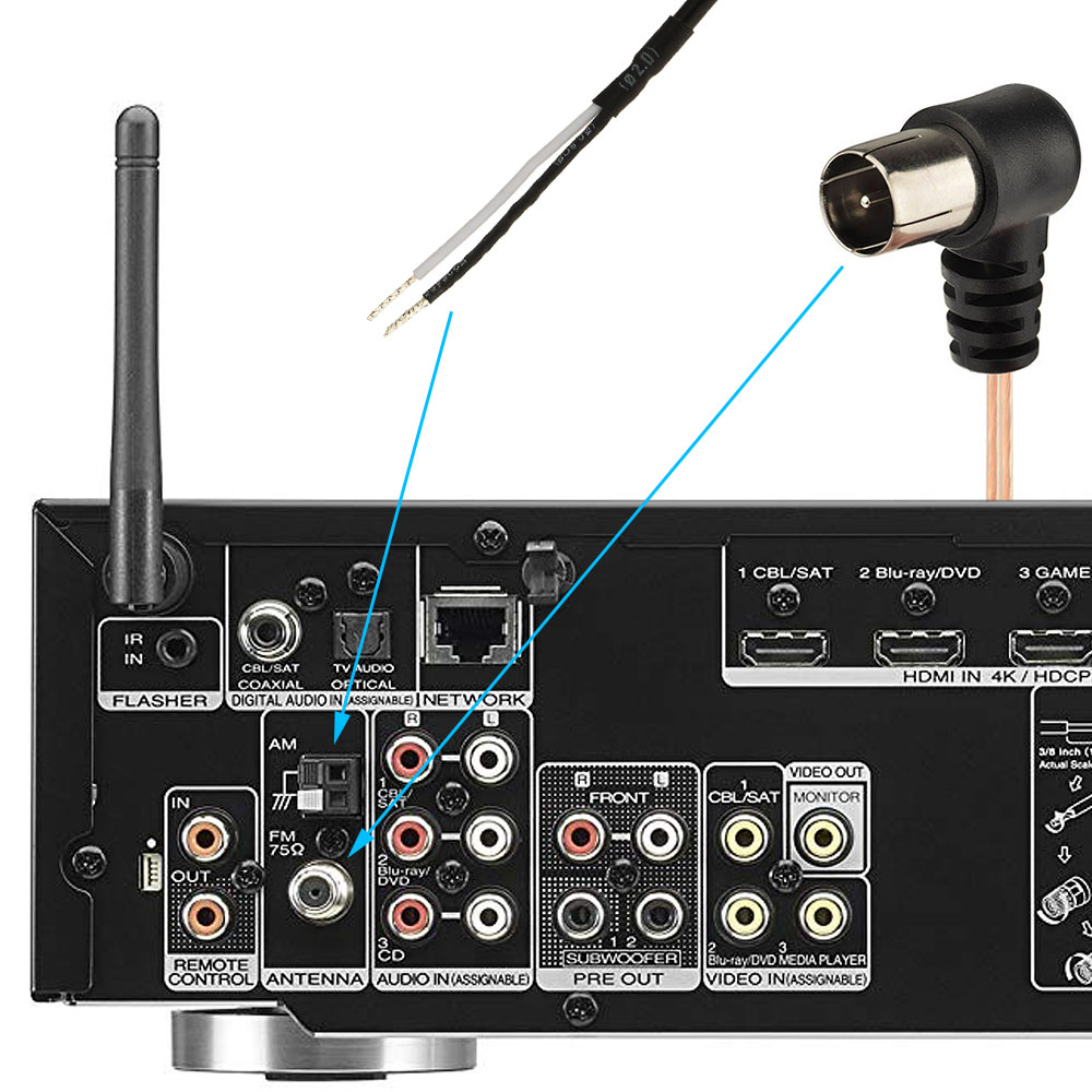 Magnetic Base FM Radio Antenna For Denon Pioneer Onkyo Yamaha Marantz Sherwood Indoor Digital Hd Rad I.1310828656