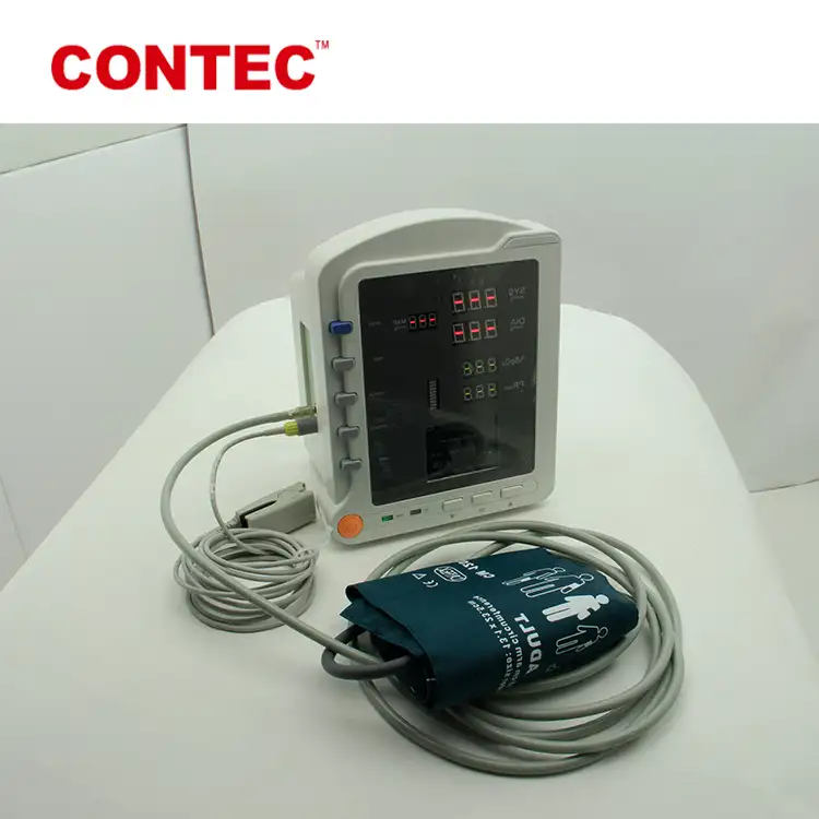 CONTEC yaşamsal belirtiler izleme cihazı monitör CMS5100 tıbbi taşınabilir hayati işareti monitör