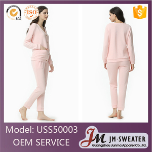 El último diseño para <span class=keywords><strong>hombre</strong></span> <span class=keywords><strong>gris</strong></span> de manga larga pijamas de algodón pijamas ropa de dormir - Product Image 3