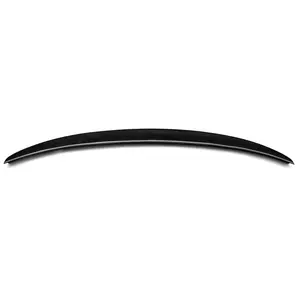 For Audi A6 C7 Add Carbon S6 Style Rear Trunk Lip Ducktail Wing Boot Spoiler 2013-2017