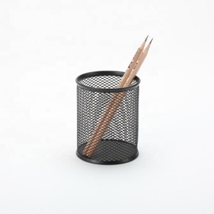 Pencil Durable Metal Mesh Round Pen Pencil Holder/Cup Organizer