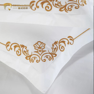 Thêu tay tấm ga trải giường 100% <span class=keywords><strong>cotton</strong></span> <span class=keywords><strong>350</strong></span> chủ đề <span class=keywords><strong>count</strong></span> bộ đồ giường khách sạn bộ - Product Image 5