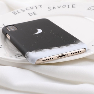 Gradiente cielo estrellado imprimir <span class=keywords><strong>Luna</strong></span> estrellas hard PC Phone funda para iPhone x 8 8 más 7 6 s 6 más - Product Image 2