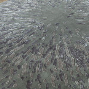 Mô Hình Nổ Màu Xám Đậm Sợi Tre Hình Bầu Dục Và THẢM LEN Chảy - Product Image 2