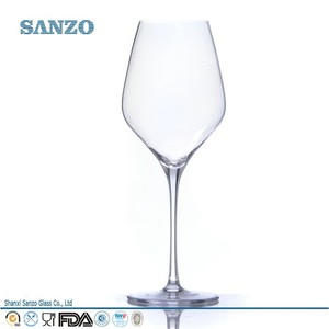 sanzo sj1004 artículos de vidrio hecho a mano de cristal de vidrio elegante de tallo largo de oro grabado copa de vino rojo - Product Image 1