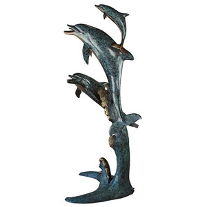 <span class=keywords><strong>Fontaine</strong></span> en bronze en forme de <span class=keywords><strong>dauphin</strong></span> <span class=keywords><strong>pour</strong></span> la décoration de jardin et la <span class=keywords><strong>piscine</strong></span> extérieure - Product Image 2