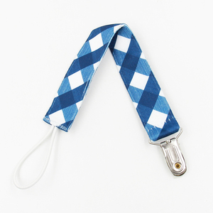 customized plastic clip baby teether pacifier clip chain holder